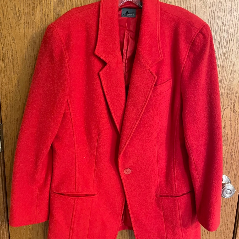 Red Women's Blazer